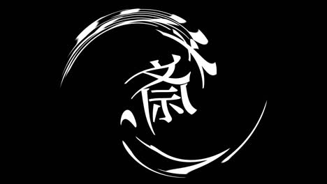 shinsaibashi japón kanji texto japonés animación gráficos en movimiento