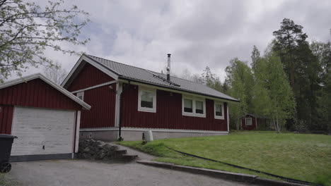 charming swedish red summer house perfect retreat classic nordic architecture inviting wooden interior surrounded by serene woodland and picturesque natural beauty ideal vacation spot relaxation