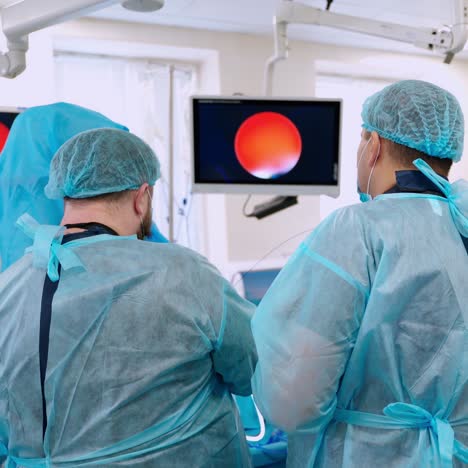 surgeons performing operation