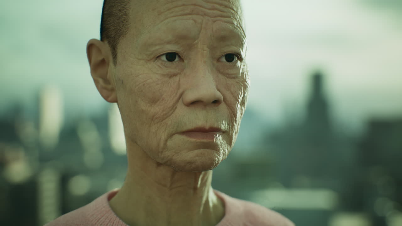 도시에 있는 아시아  ⁇ 은 여자