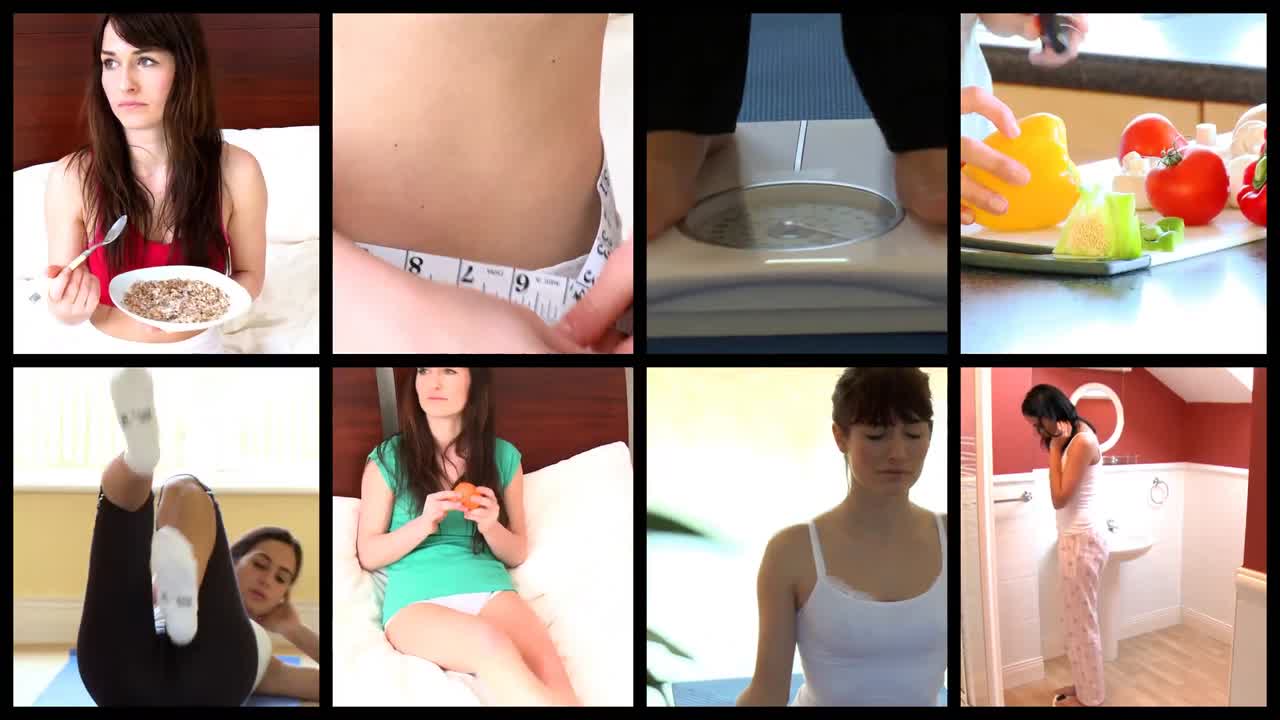 animación de stock que presenta el concepto de vida saludable