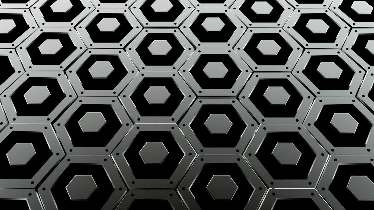 animación de cuadrícula metálica