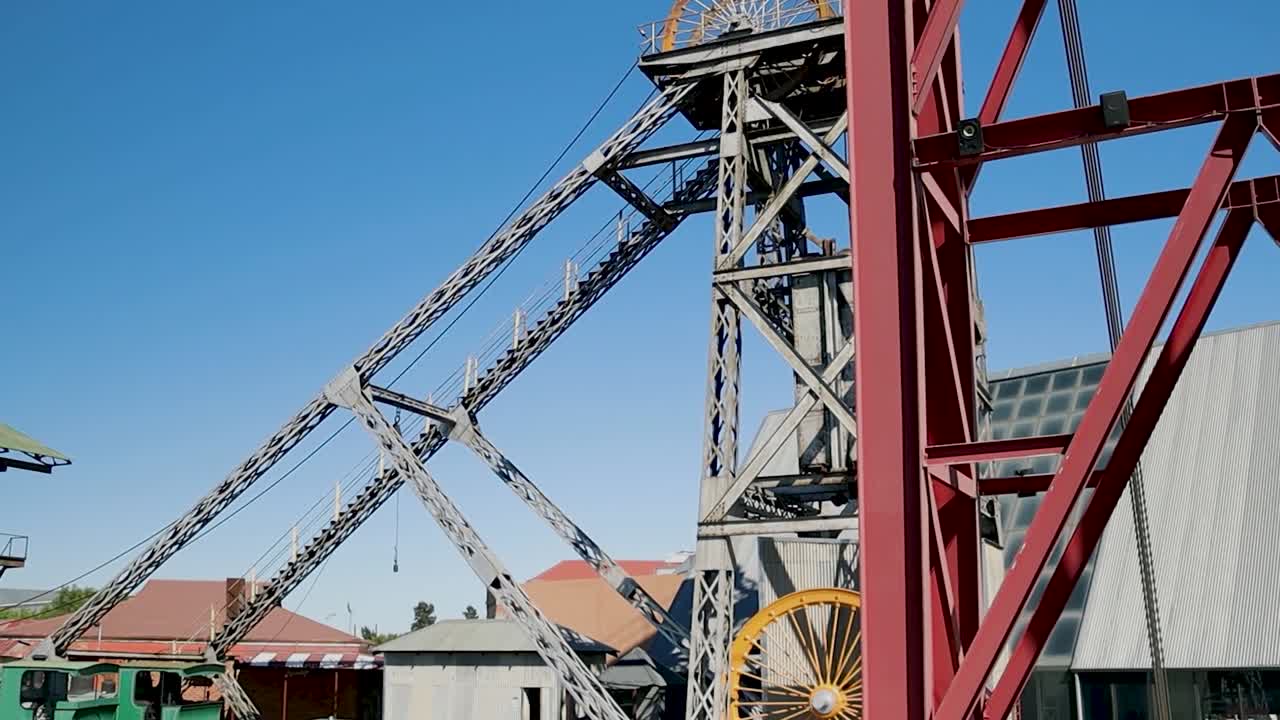 Old Mine Shaft Pulley Mechanism