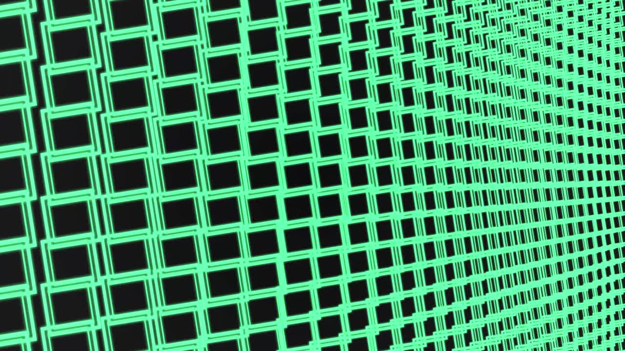 네온 파란색 선으로 된 추상적인 기하학적 패턴