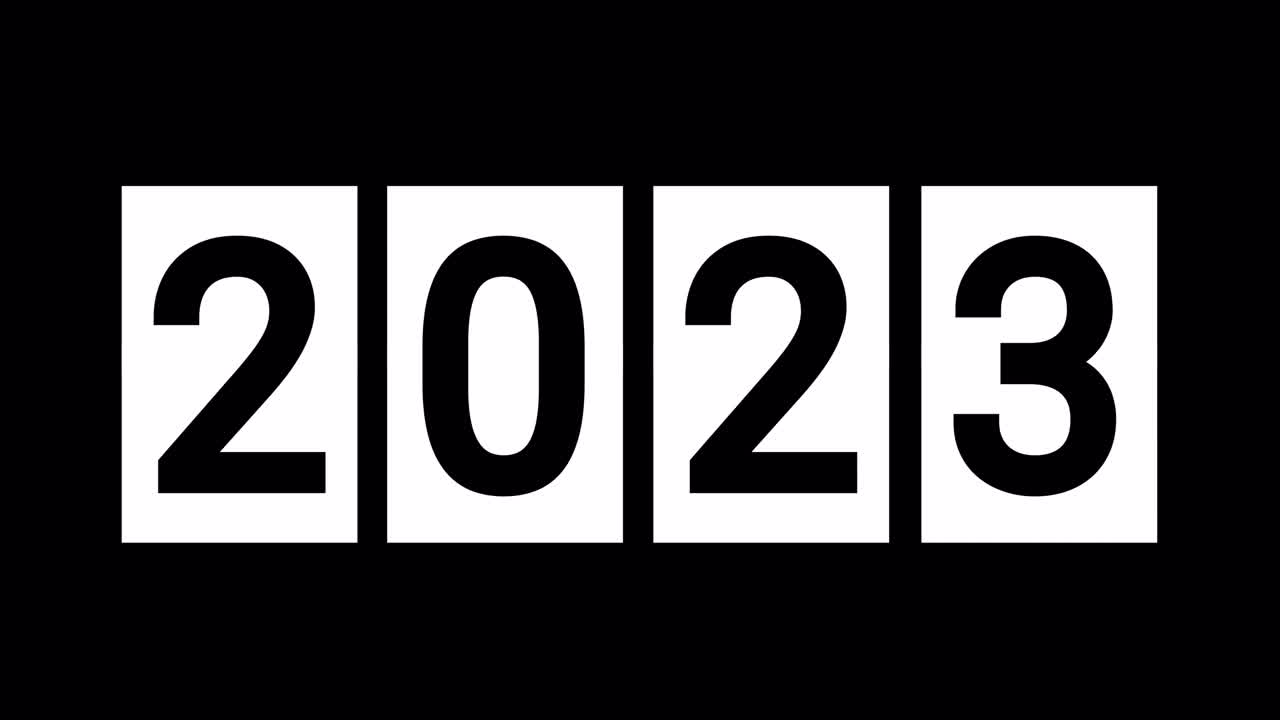 Contatore dell'anno che passa dal 2022 al 2024