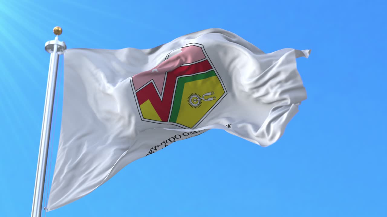 O'Higgins Flag, Chile. Loop