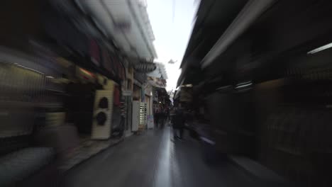 Hyperlapse-Auf-Dem-Geschäftigen-Monastiraki-Flohmarkt-In-Athen,-Griechenland