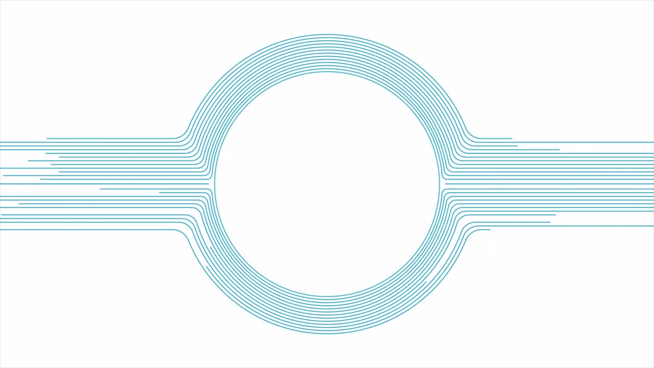 azul blanco líneas redondas mínimas abstracto fondo de movimiento tecnológico futurista