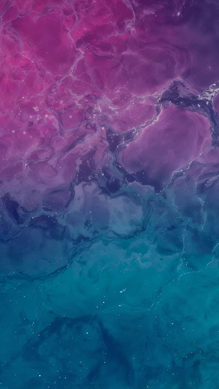 Video verticale: rendering astratto di marmo in movimento in verticale che mostra il flusso delle venature e punti per telefono