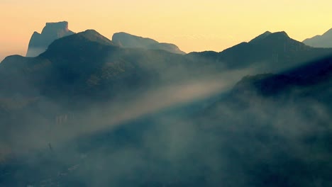 botafogo covered by clouds, rio de janeiro