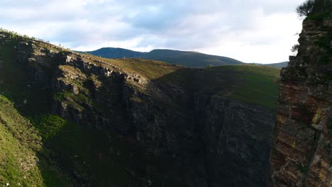 Drone-Footage-of-mountain-canyon-valley