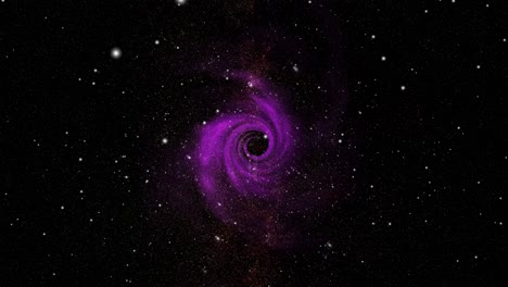 a purple black hole in the universe