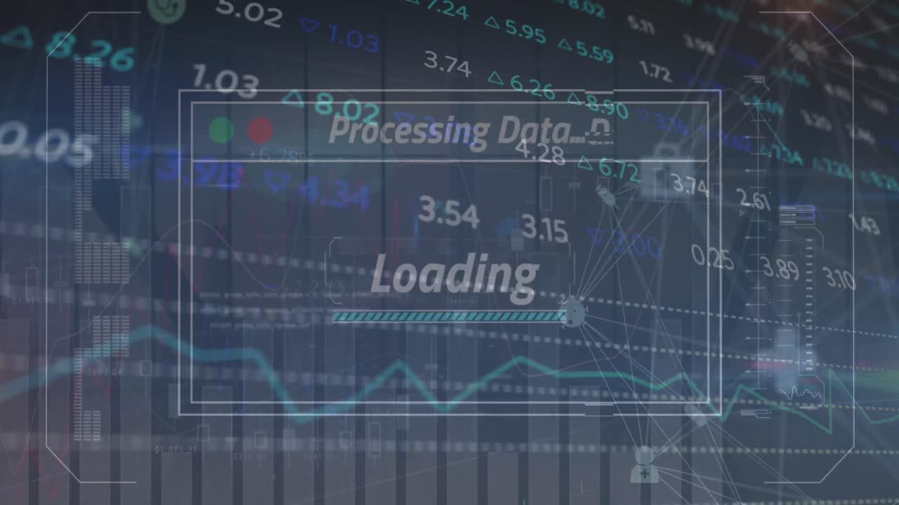 텍스트 및 금융 데이터 처리의 애니메이션