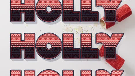 animación de felicitaciones de navidad texto sobre decoraciones de galletas de navidad