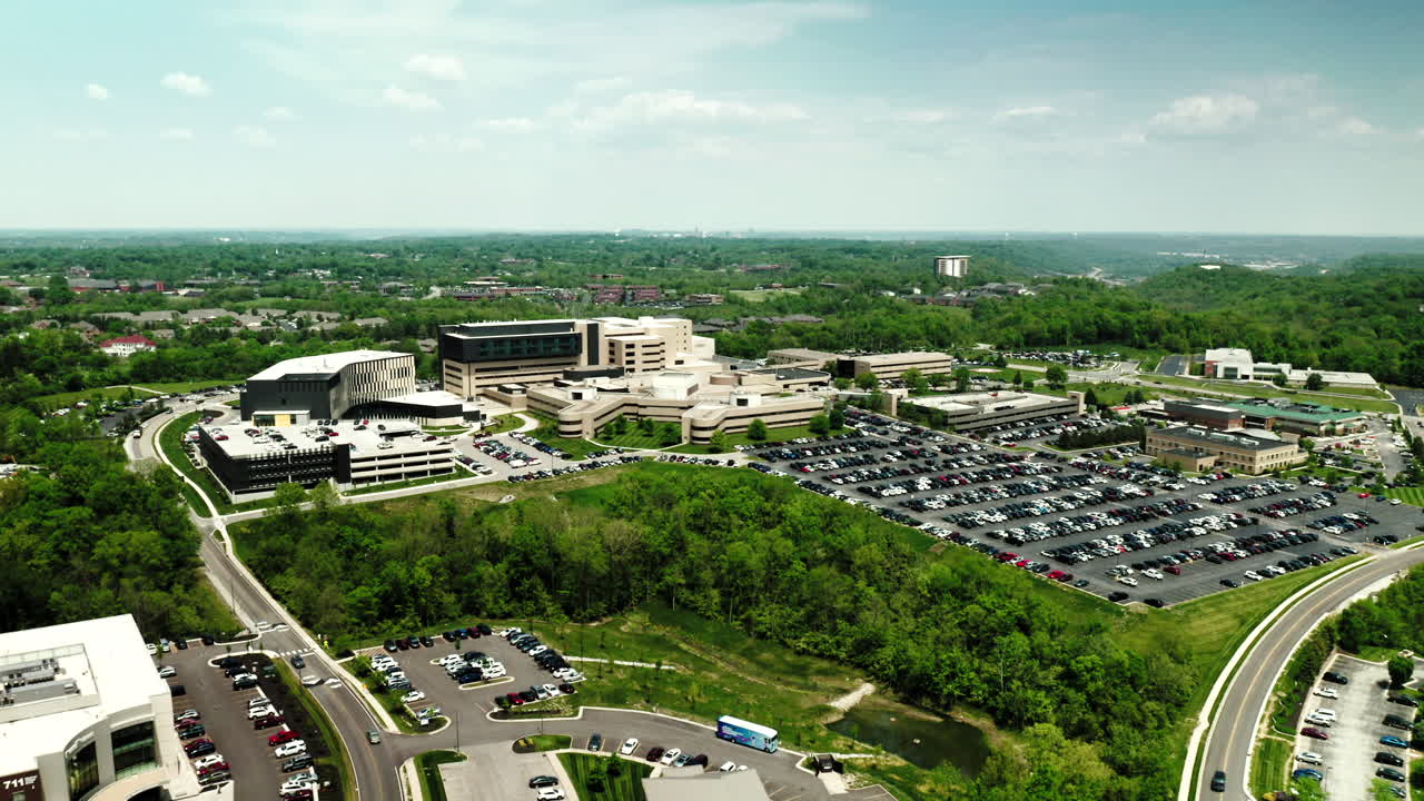 켄터키 주 켄턴 카운티의 에지우드 드론 샷