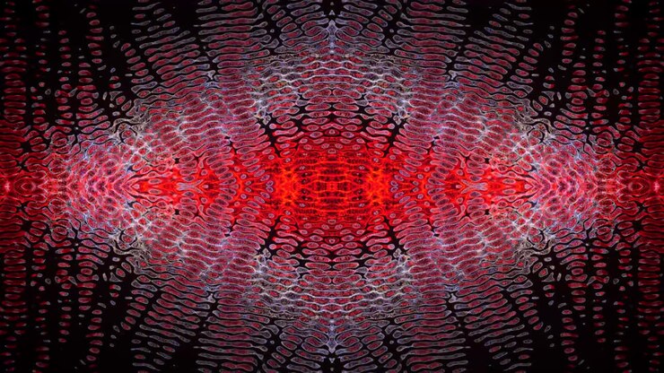 Abstract geometric kaleidoscope background. 4K seamless pattern. Beautiful kaleidoscope mosaic texture