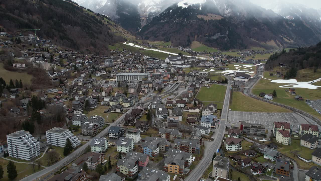 Aerial View of Engelberg, Switzerland