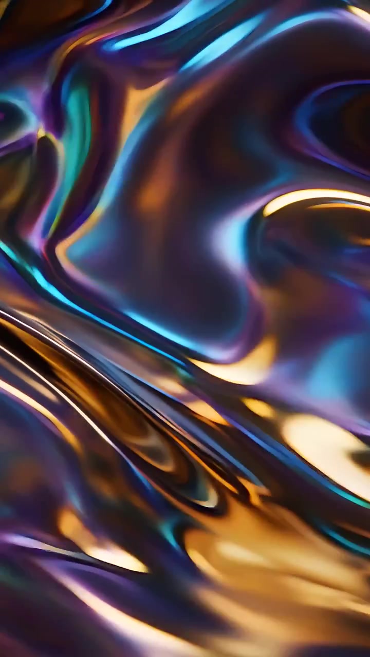 Abstract Metallic Waves Background 4K