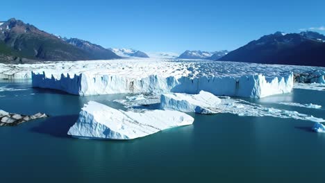 stunning aerial views of majestic glaciers and icebergs in a remote polar landscape capturing nature's splendor and the impressive ice formations of the region
