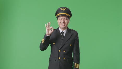 pilot showing okay gesture