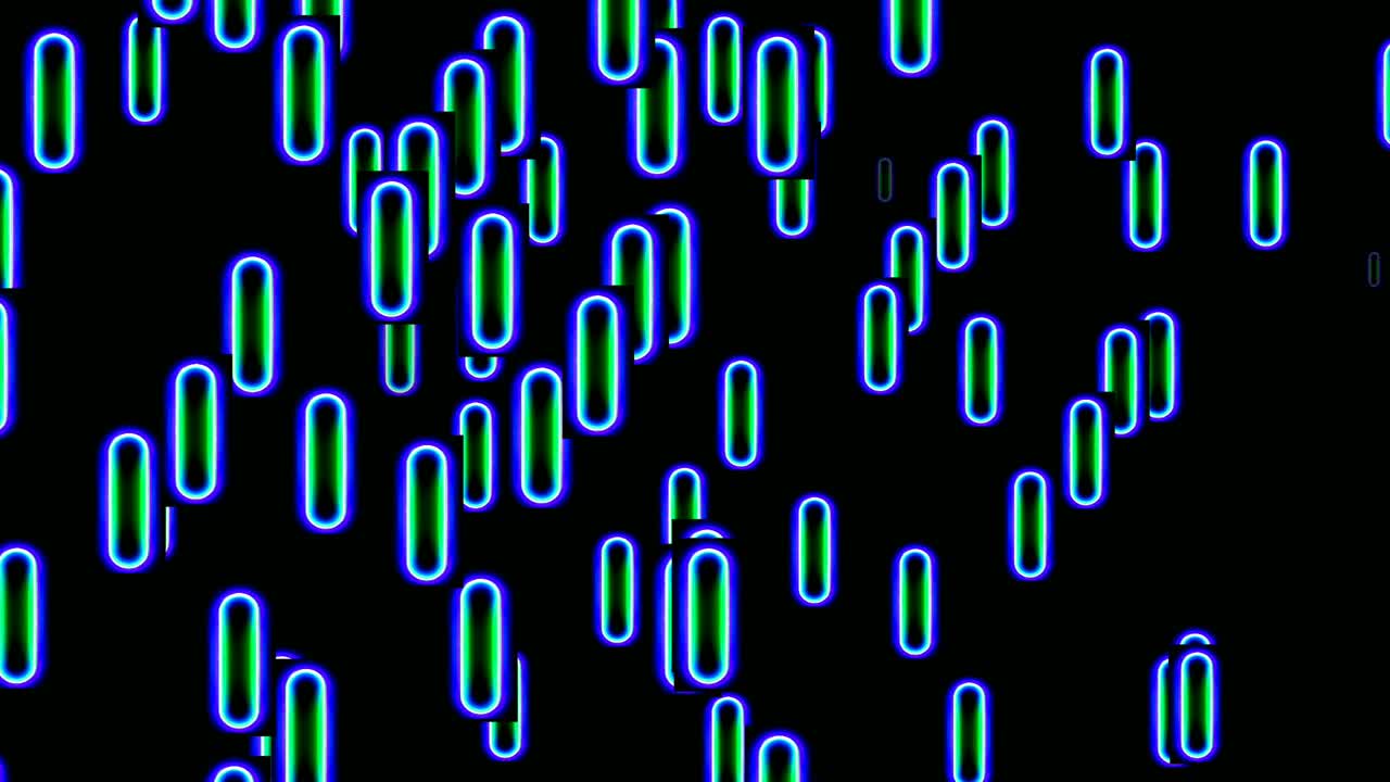 animación de neón de color fondo abstracto elementos de video moderno con fondo negro