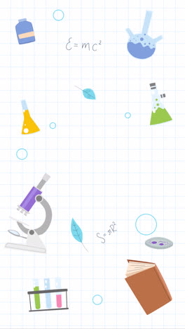 ilustraciones de laboratorio de ciencias