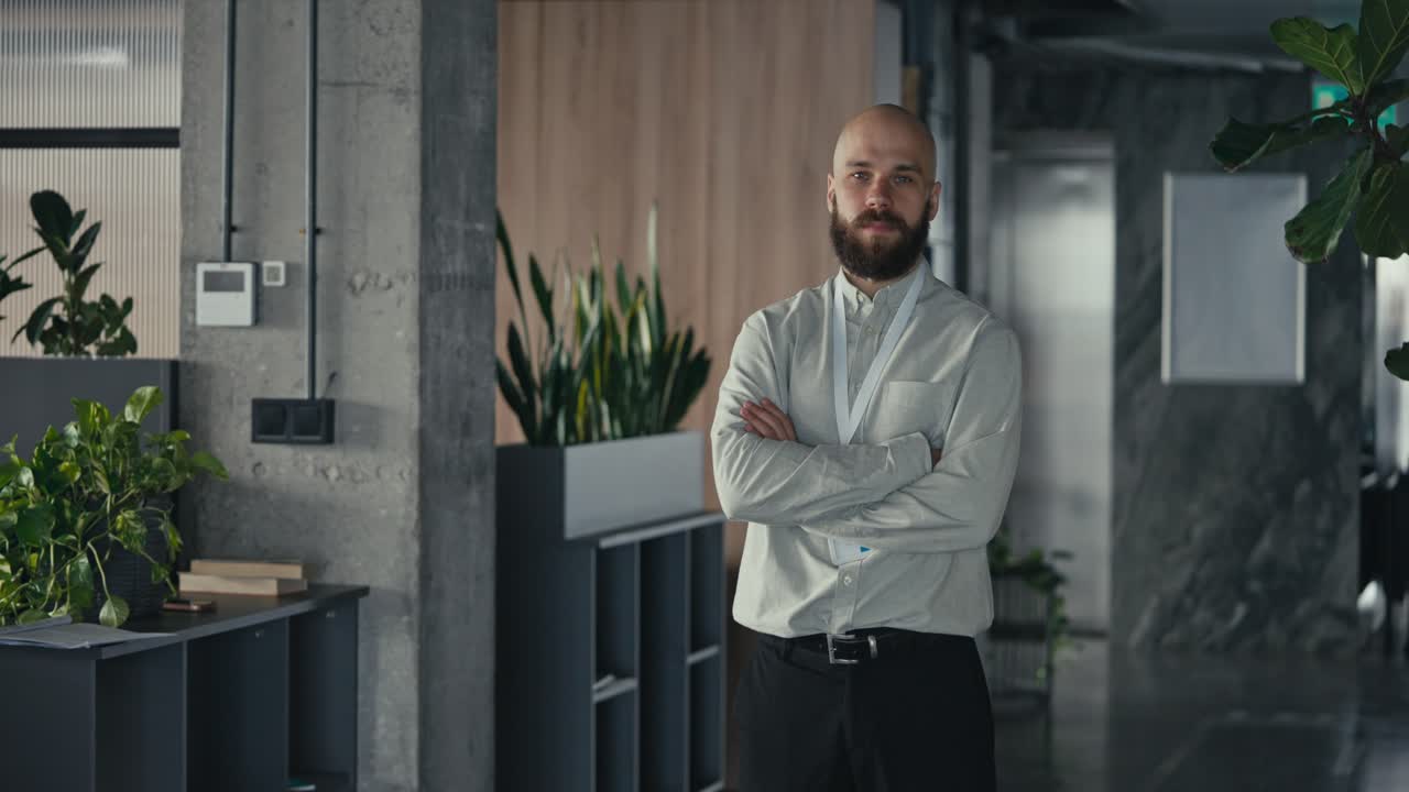 Professional man in a modern office setting