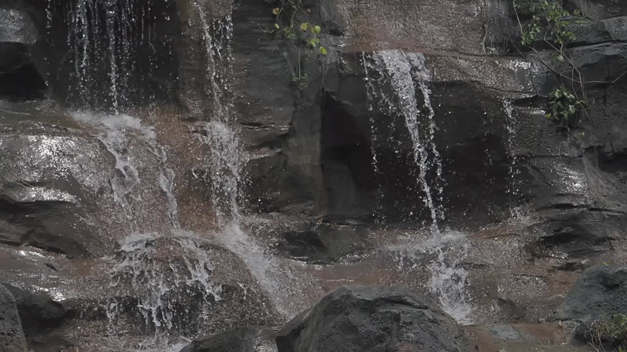 Cascading Waterfall Over Rocks