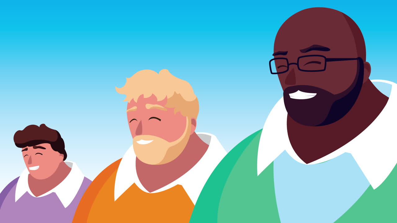 group of strong men characters