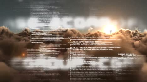 videos compuestos digitalmente de textos borrosos