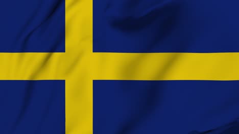 swedish 4k waving flag