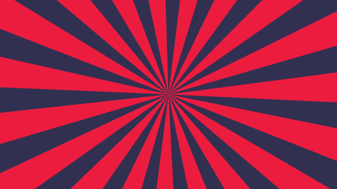 2d 모션 비디오: 빨간 빛의 광선이 천천히 회전합니다.