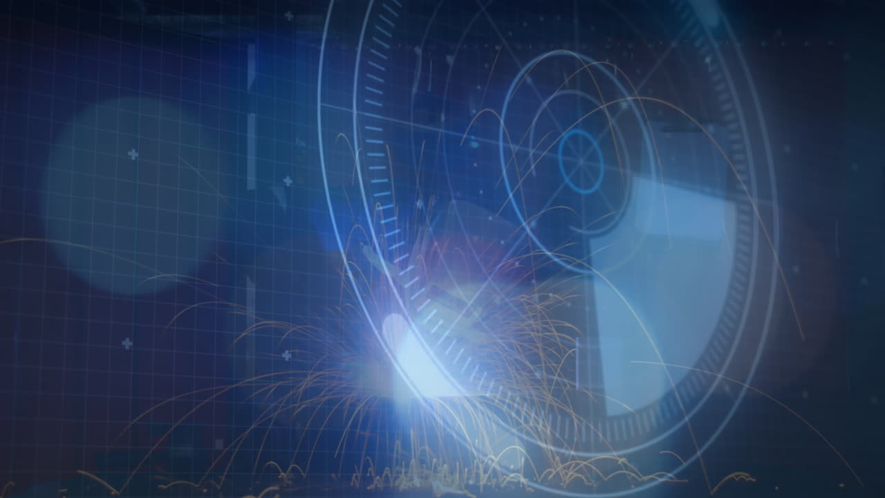 그리드 위의 범위 스캔과 함께 데이터 처리의 애니메이션