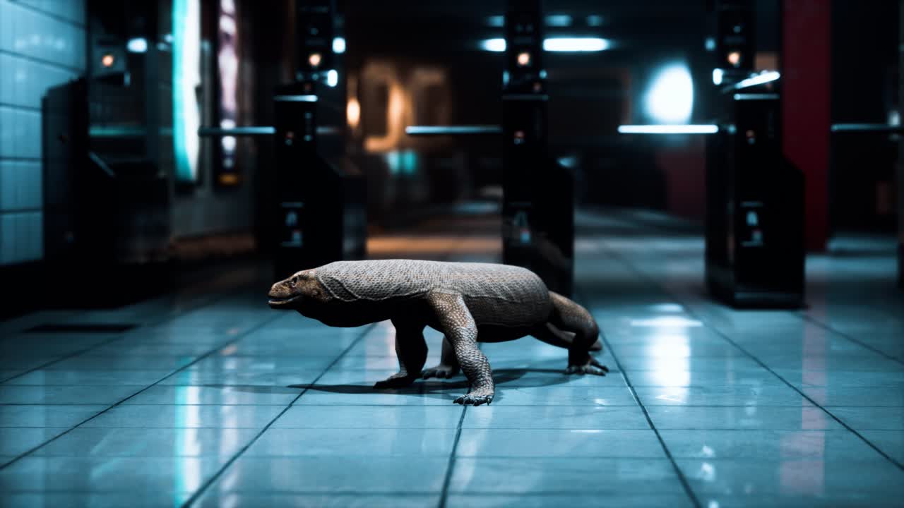 comodo dragon in underground metro station