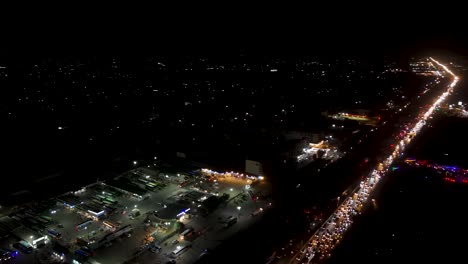 the city never sleeps a stunning view of night traffic in karachi