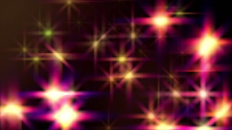 Dynamic Abstract Background of Twinkling Star Lights