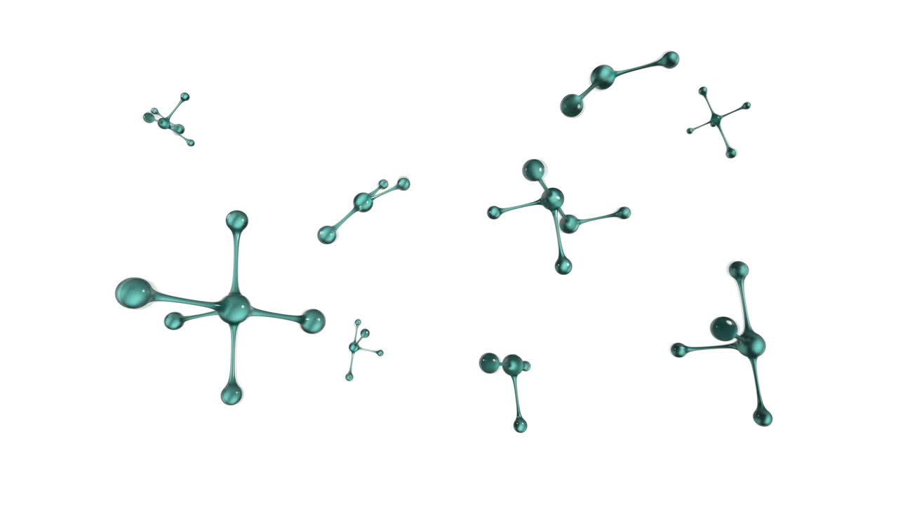 formas abstractas en 3d en movimiento
