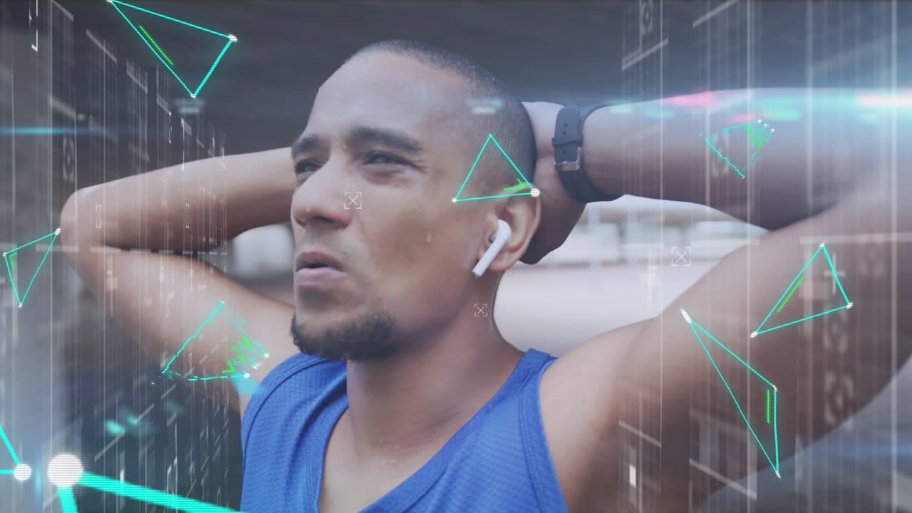 야외 운동을 하는 특정 남성 운동 선수에 대한 네트워크의 활성화와 데이터 처리