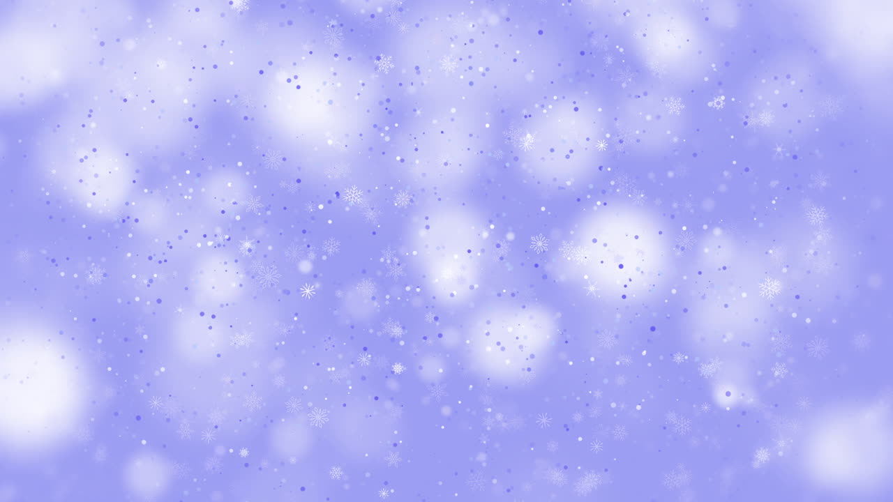 Christmas background of various complex big and small snowflakes, in purple colors. Loop motion graphic. Vertical video.