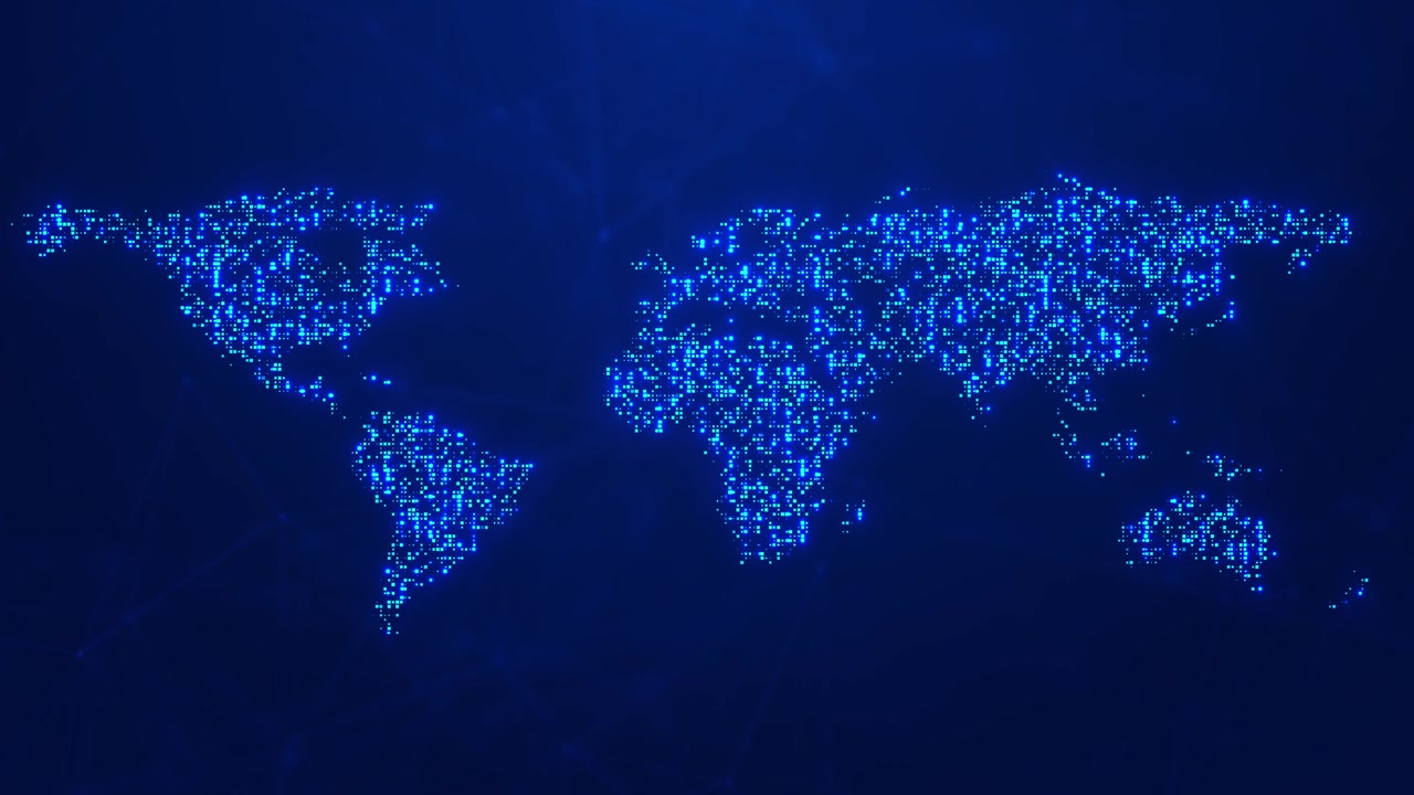 Futuristic digital earth data visualization futuristic tech digital rings abstract polygons