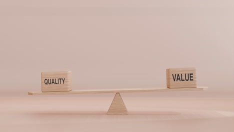 quality and value balancing on seesaw