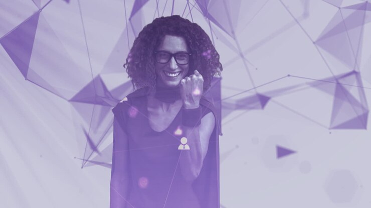 Reti a plexus su donna in costume da supereroe
