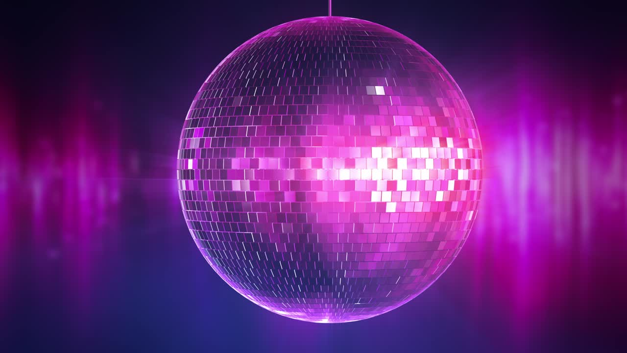 Animazione di sfondo con palla da discoteca.
