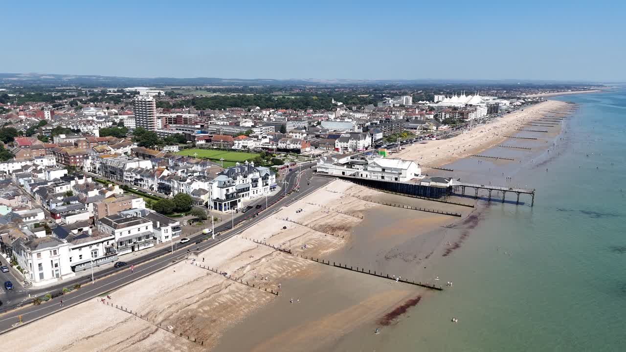 Bognor Regis west Sussex UK drone,aerial 4K footage