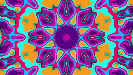 fondo de bucle colorido feliz con efecto caleidoscópico
