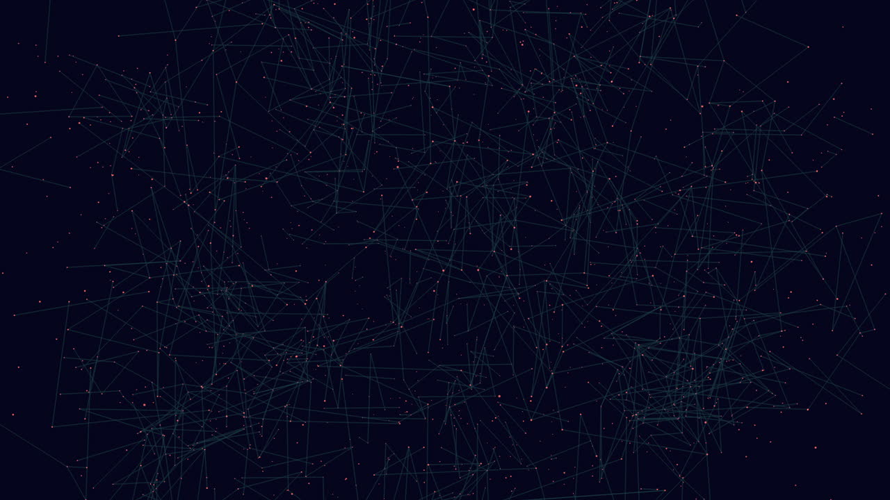 Abstract network grid on a black background
