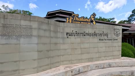 signage at khao yai visitor center, thailand