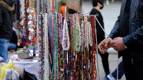 rosaries in the gift shop