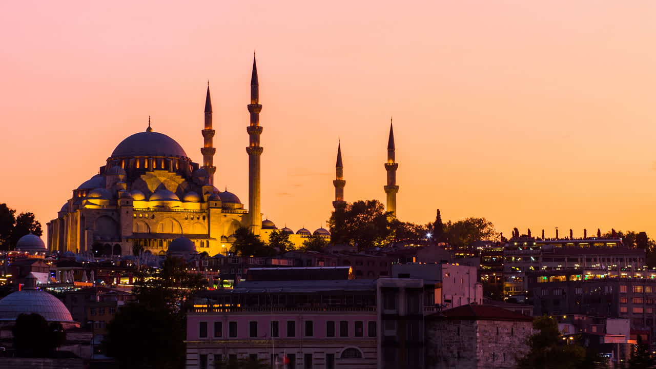 Istanbul Mosque at Sunset