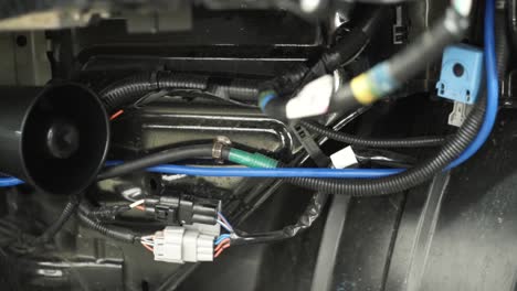 car undercarriage wiring and components